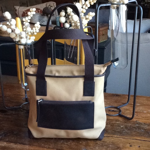 Gucci Handbags - Vintage GUCCI Canvas and Leather Tote